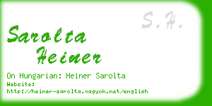 sarolta heiner business card